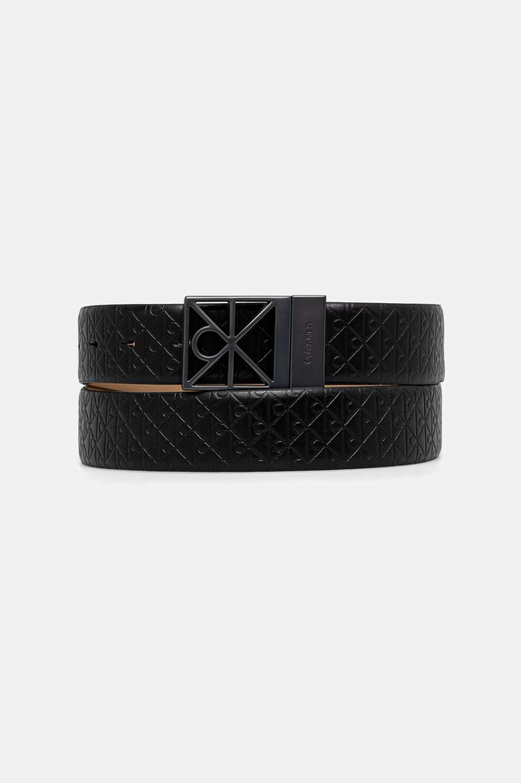 Calvin Klein opasok dámsky kožený čierna LV04D7122G