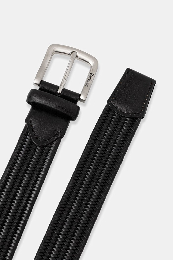 Barbour curea împletită pentru femei, din piele MAC0486 negru SS26