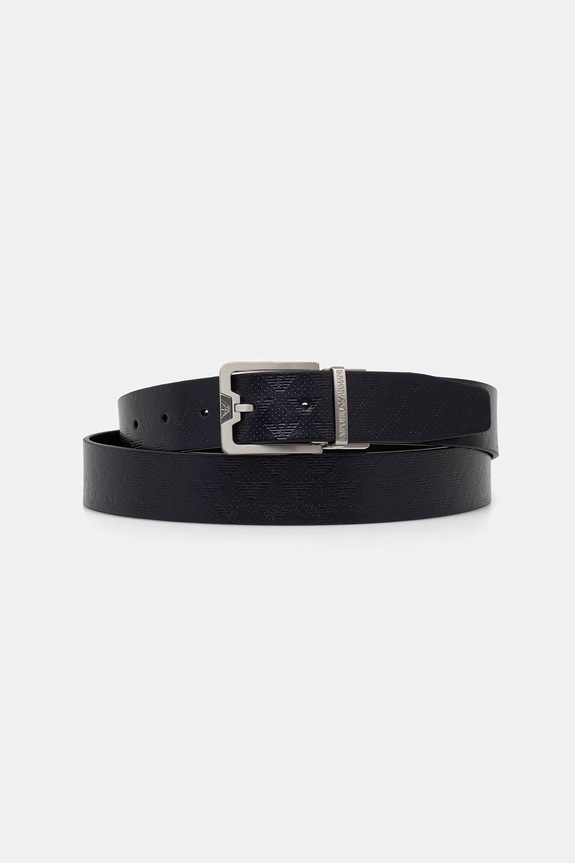 Emporio Armani cintura in pelle blu navy Y4S502.Y221E