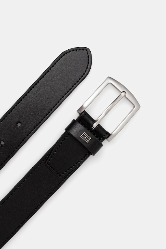 Tommy Hilfiger opasok pánsky kožený AM0AM14188 čierna SS26