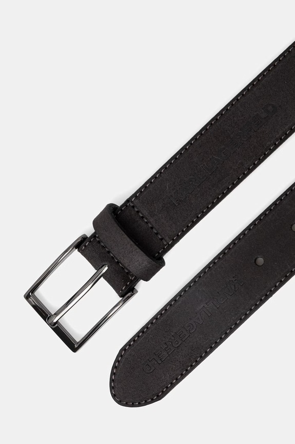 Шкіряний ремінь Karl Lagerfeld 562425.815300 чорний SS26