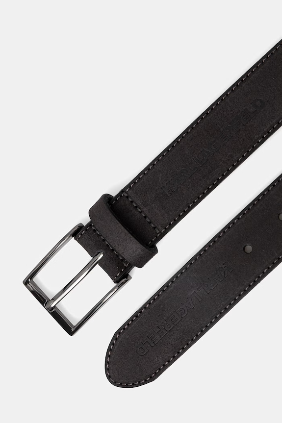 Шкіряний ремінь Karl Lagerfeld 562425.815300 чорний SS26