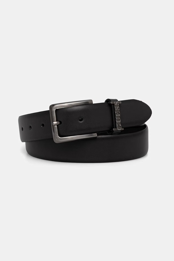 Δερμάτινη ζώνη Guess μαύρο BM7862.P6135