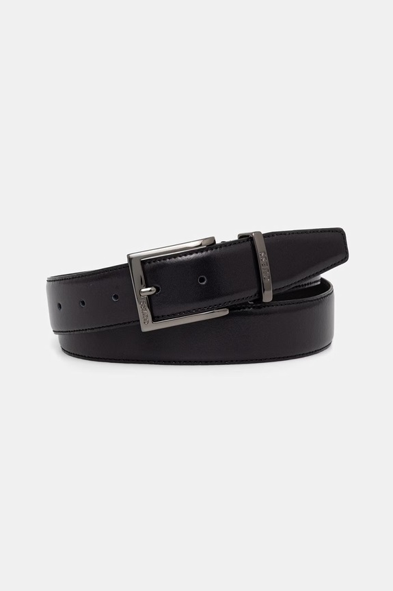 Δερμάτινη ζώνη Guess μαύρο BM7875.P6235