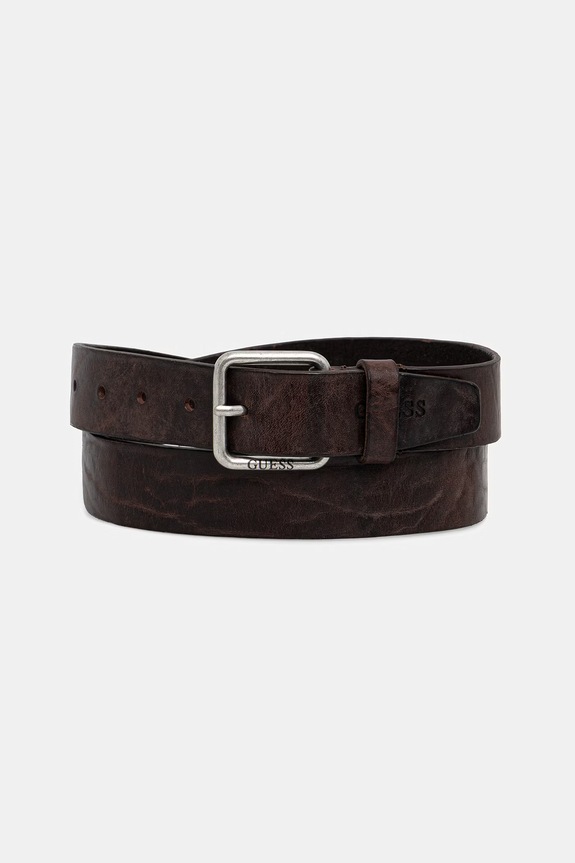 Guess curea de piele maro BM7879.P6235