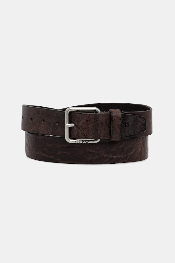 Guess curea de piele maro BM7879.P6235