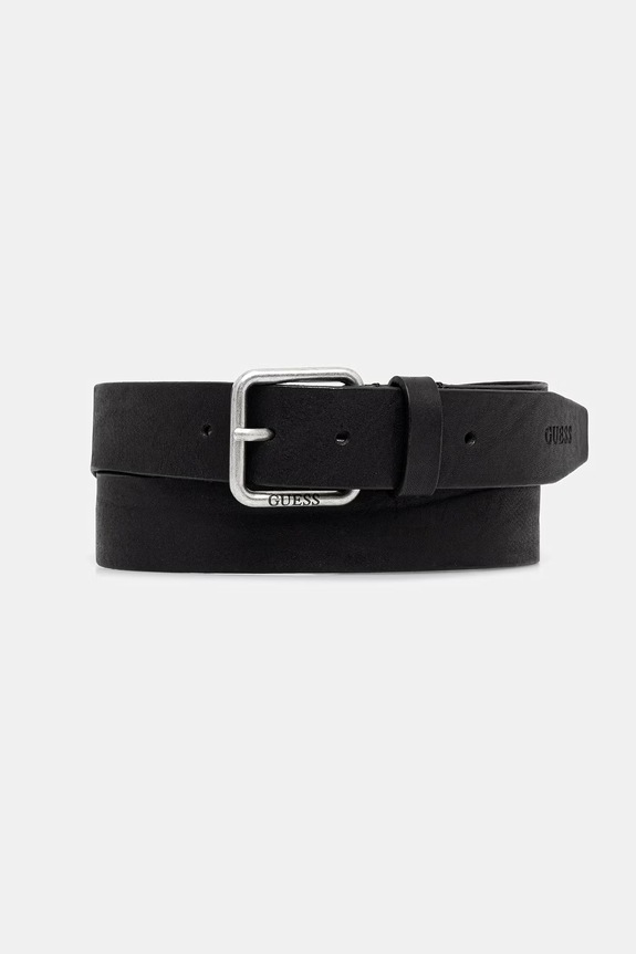 Шкіряний ремінь Guess чорний BM7879.P6235
