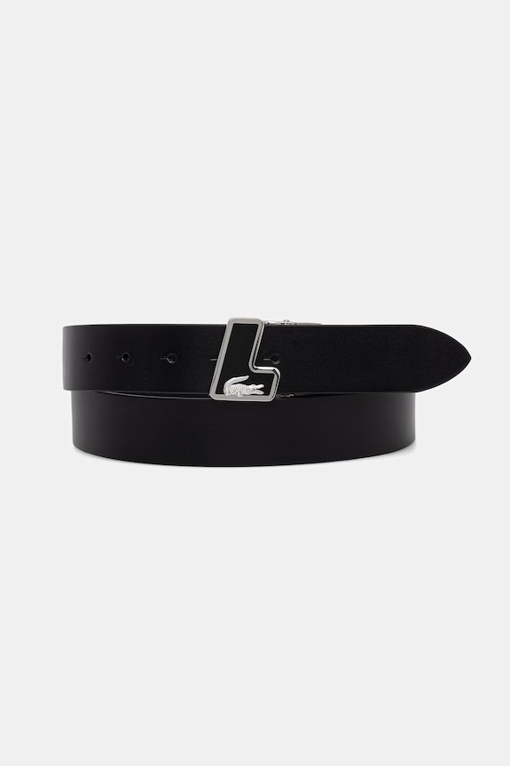 Lacoste pasek męski skórzany czarny RC4086
