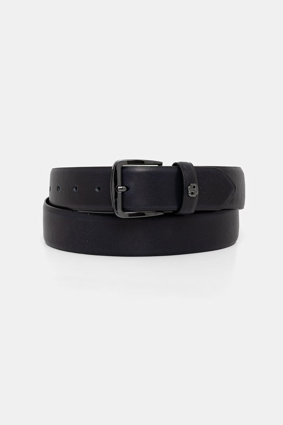 BOSS moški usnjeni pas BB_Sz35 mornarsko modra 50558852