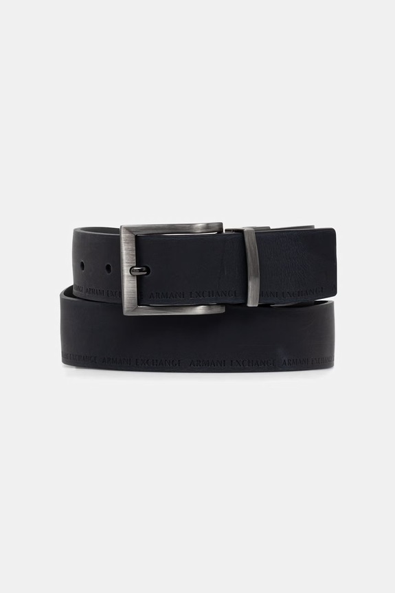 Armani Exchange Opasok pánsky kožený XM000609.AF12708. sivá SS26