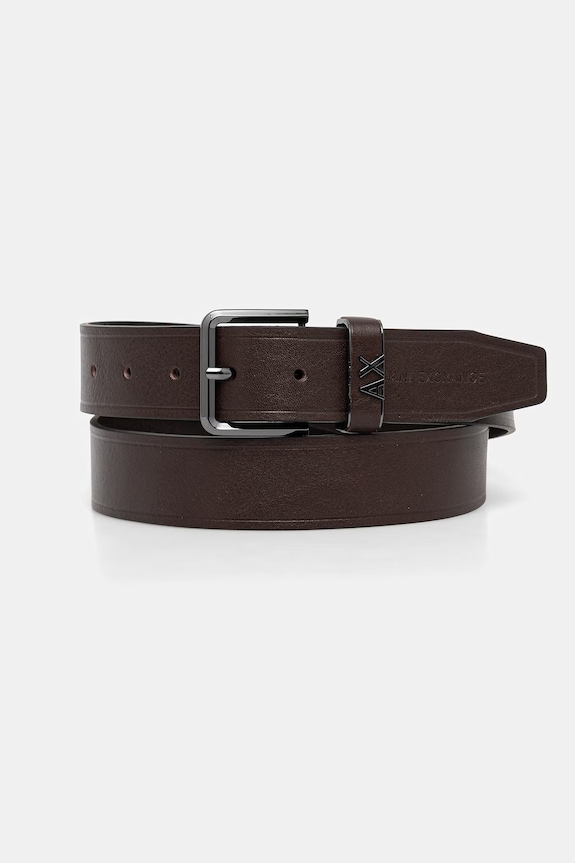 Armani Exchange kožni remen za muškarce smeđa XM002828.AF24901