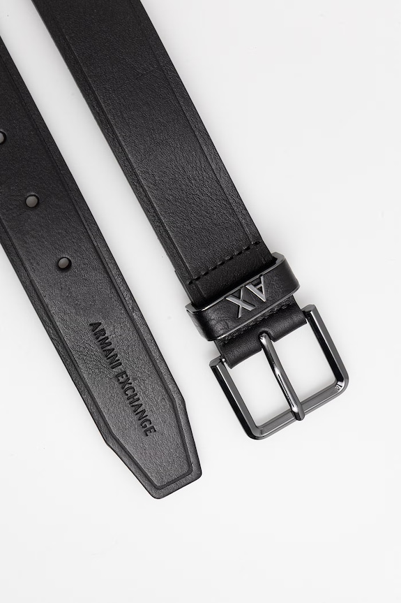 Armani Exchange remen za muškarce kožni XM002828.AF24901 crna SS26