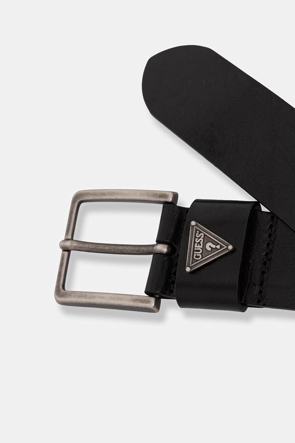 Guess curea pentru bărbați, din piele BM7888.P6240 negru SS26