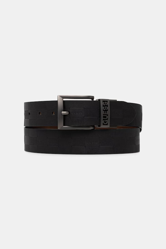 Guess curea reversibilă pentru bărbați, din piele negru M6GZ06.L0046