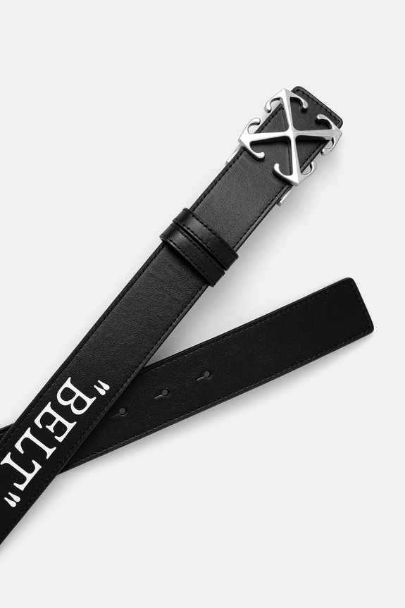 Off-White колан от кожа мъжки OMRB14GC99LEA001 черен SS26