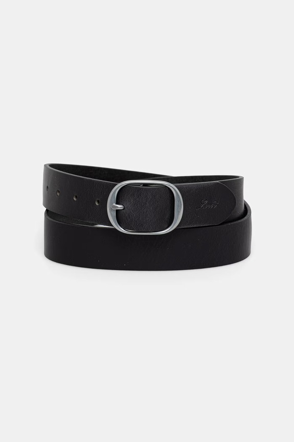 Δερμάτινη ζώνη Levi's MADISON μαύρο 004CM