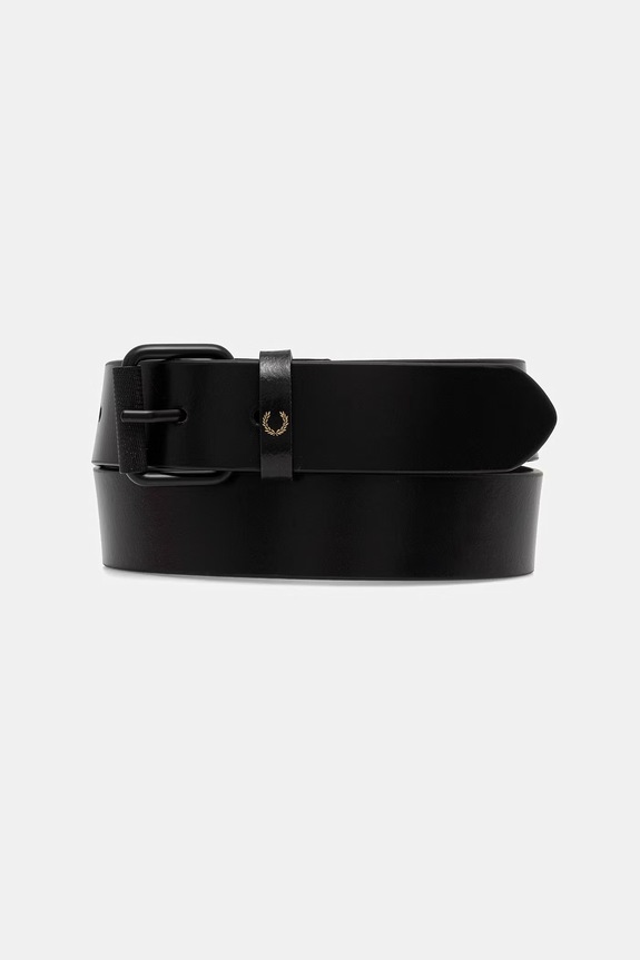 Fred Perry pasek skórzany czarny BT1251