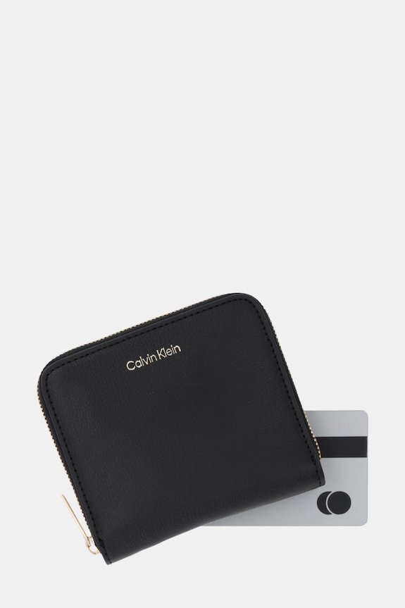 Calvin Klein portofel de femei cu imitație de piele negru LV04F1120G