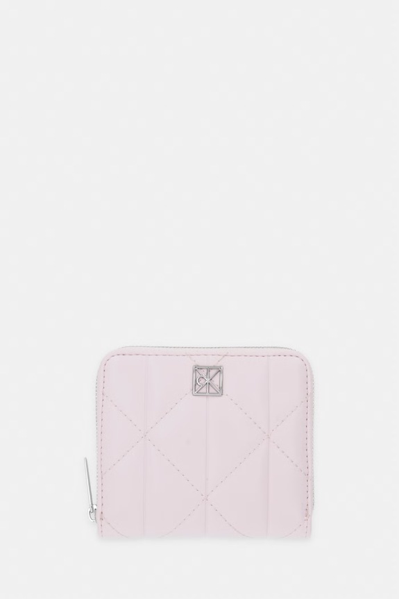 Calvin Klein portfel damski z imitacji skóry różowy LV04F1121G