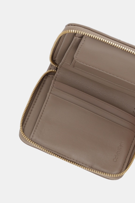 Doplnky Calvin Klein peňaženka dámska z imitácie kože LV04F1121G béžová