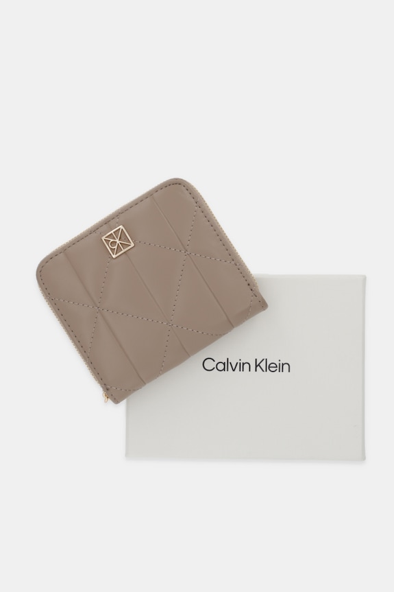 Calvin Klein peňaženka dámska z imitácie kože LV04F1121G béžová