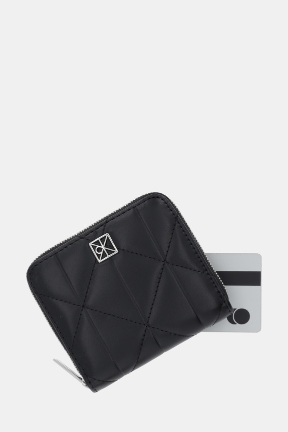 Calvin Klein portofel de damă cu imitație de piele negru LV04F1121G