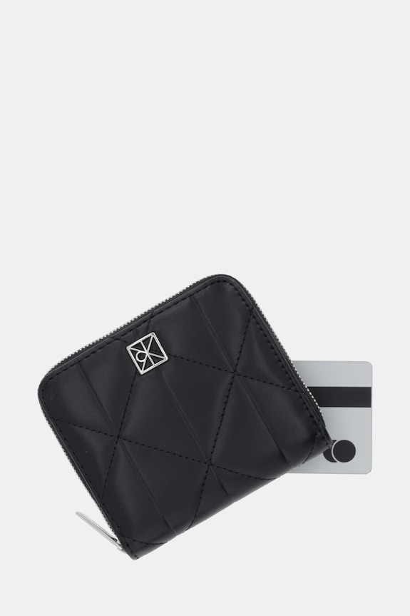 Calvin Klein portofel de damă cu imitație de piele negru LV04F1121G