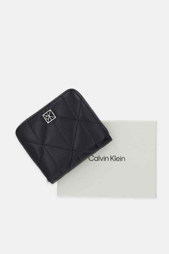 Calvin Klein portofel de damă cu imitație de piele LV04F1121G negru