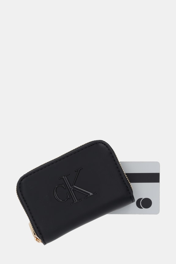 Calvin Klein portofel de damă cu imitație de piele negru LV04F1154G