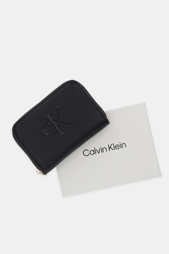 Calvin Klein portofel de damă cu imitație de piele LV04F1154G negru