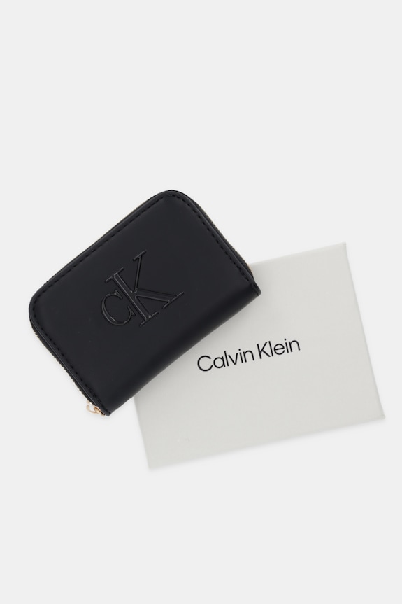 Calvin Klein portofel de damă cu imitație de piele LV04F1154G negru