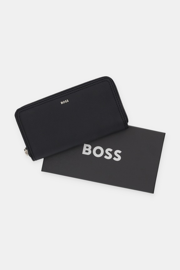 Kožni novčanik BOSS Lenah Ziparound 50558016 crna