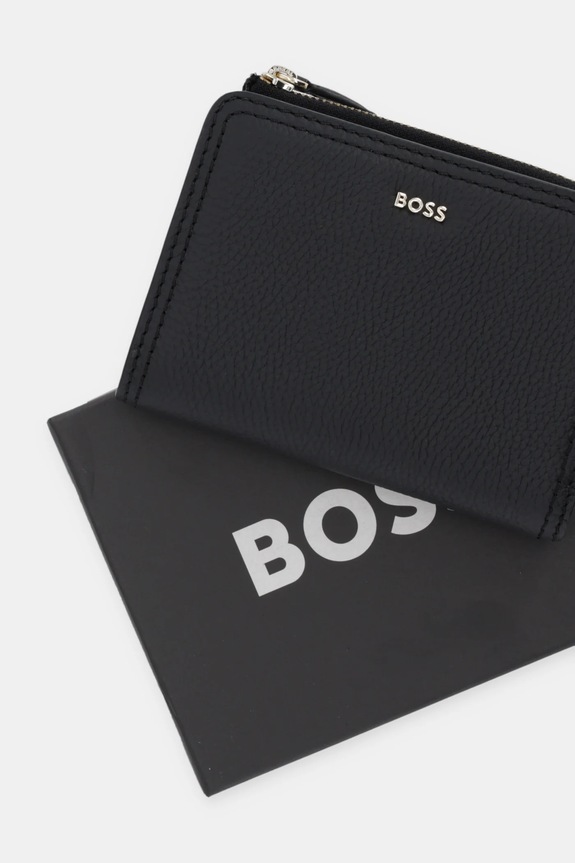 BOSS portfel damski skórzany Lenah Small Wallet 50558032 czarny