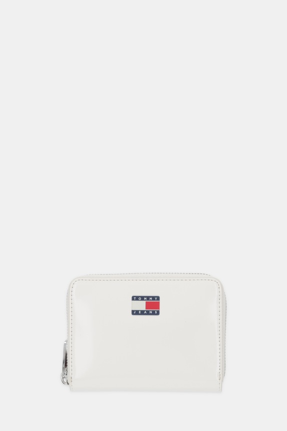 Πορτοφόλι Tommy Jeans απομίμηση λείου δέρματος λευκό AW0AW18090