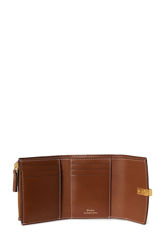 Akcesoria Polo Ralph Lauren portfel skórzany 427P04992 brązowy