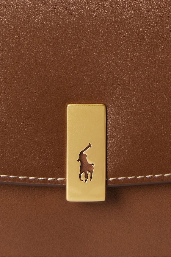Kožna torba Polo Ralph Lauren 427P04993 smeđa