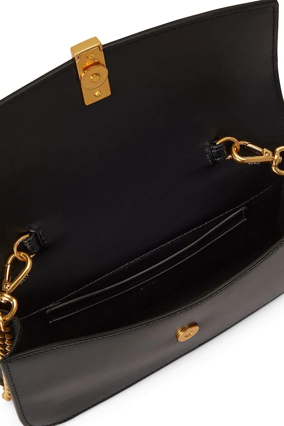 Kožna torba Polo Ralph Lauren crna 427P04993