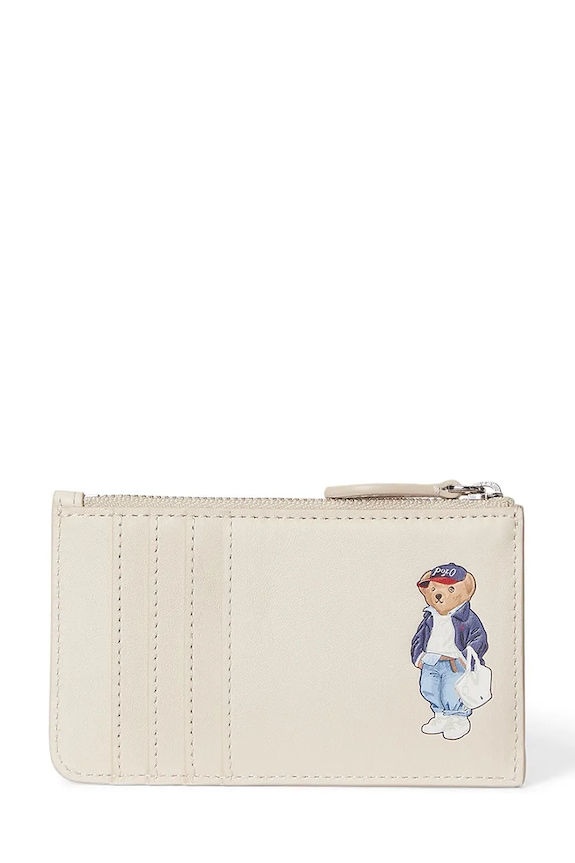 Polo Ralph Lauren portofel de piele piele bej 427P05788