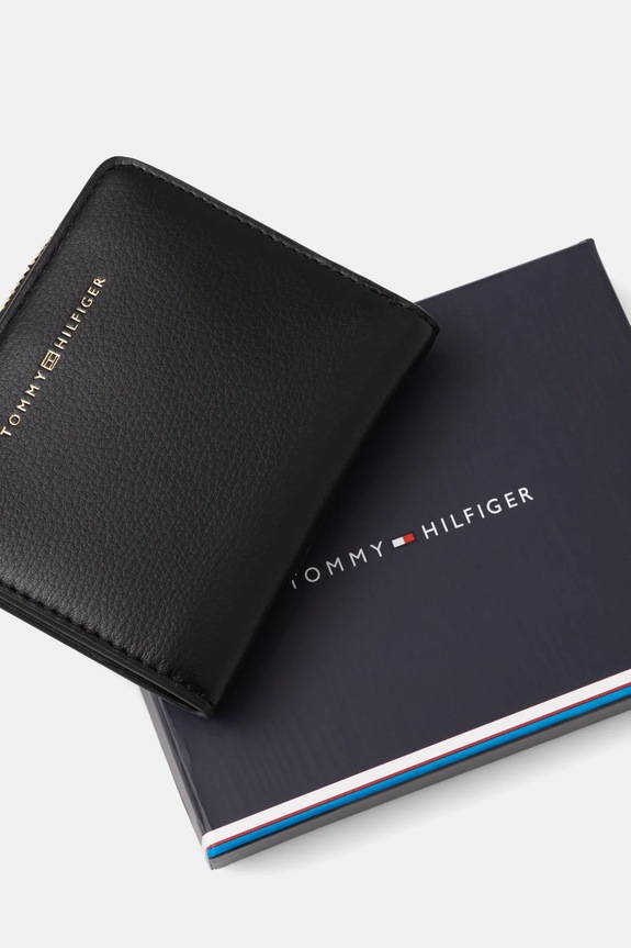 Πορτοφόλι Tommy Hilfiger μαύρο AW0AW18124