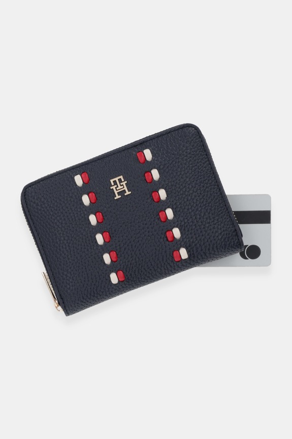 Peňaženka Tommy Hilfiger tmavomodrá AW0AW18132