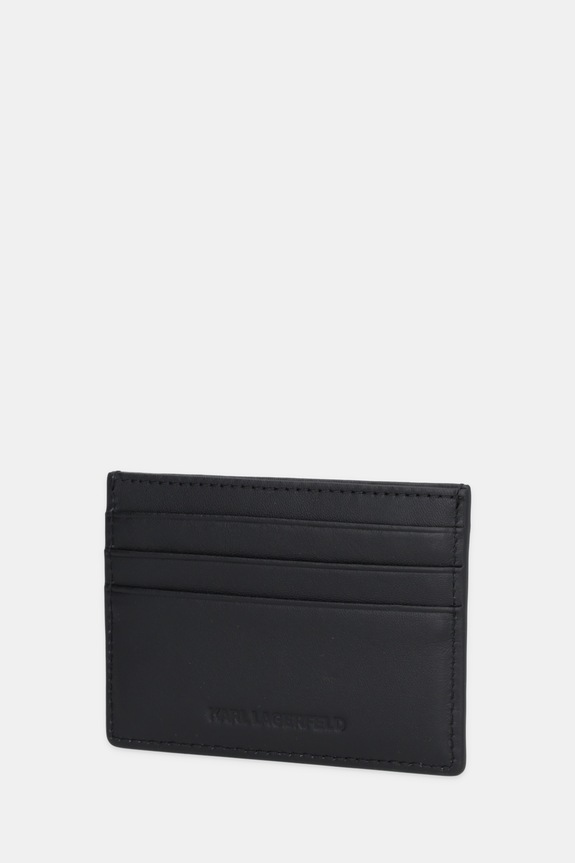 Kožni etui za kartice Karl Lagerfeld K/AUTOGRAPH B1W32073 crna SS26