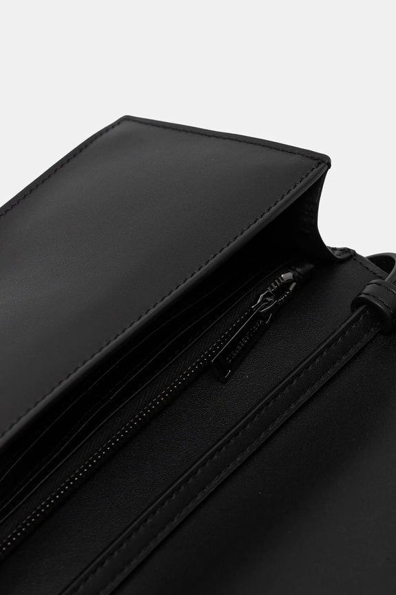 Karl Lagerfeld geantă de piele K/AUTOGRAPH B1W32071 negru