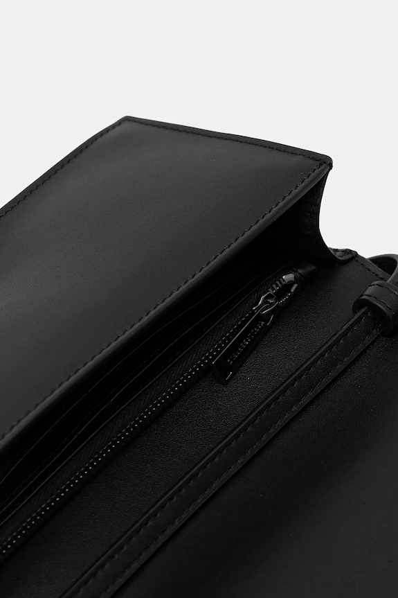 Karl Lagerfeld geantă de piele K/AUTOGRAPH B1W32071 negru