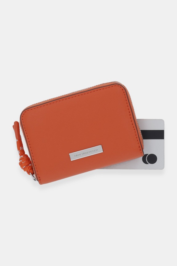 Πορτοφόλι Karl Lagerfeld IKON πορτοκαλί B1W32005