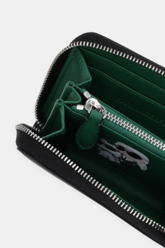 Akcesoria Karl Lagerfeld portfel IKON B1W32005 czarny