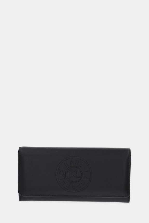Peněženka Karl Lagerfeld K/CIRCLE přírodní kůže černá B1W32029