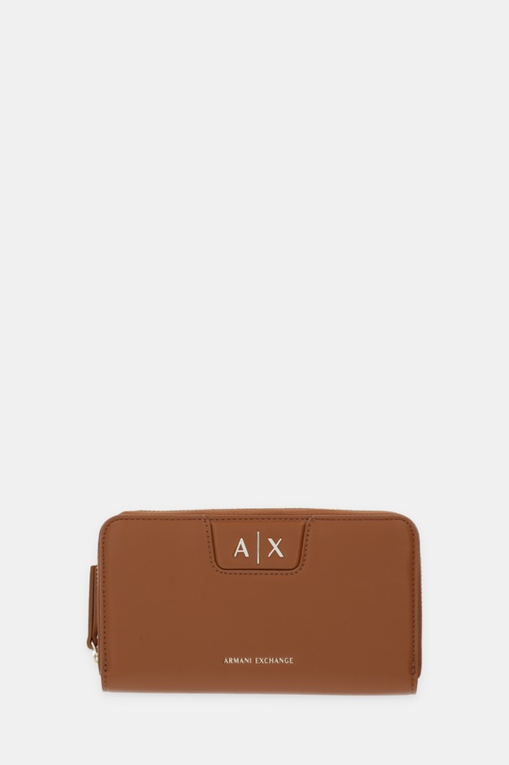 Armani Exchange portfel imitacja skóry licowej brązowy XW000359.AF19892