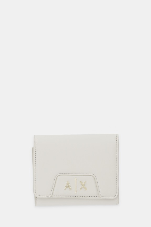 Denarnica Armani Exchange Imitacija zrnatega usnja bež XW001595.AF19892