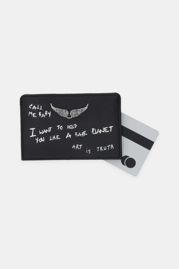 Accesorii ZADIG&VOLTAIRE carcasă din piele LWSG03732 negru