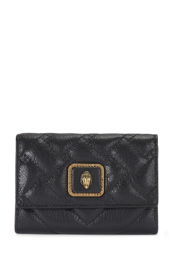 Kožni etui za kartice Kurt Geiger London Pimlico bez uzorka crna 5375900109